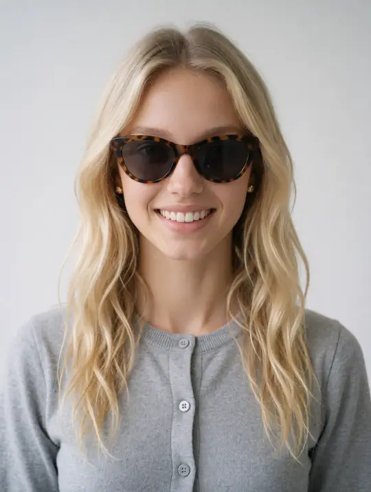 Chloe in the pose Sunglasses, front