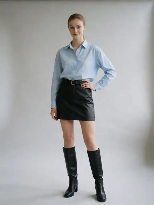 Camille, an A Pose Studio AI model: French, early 20s, tall