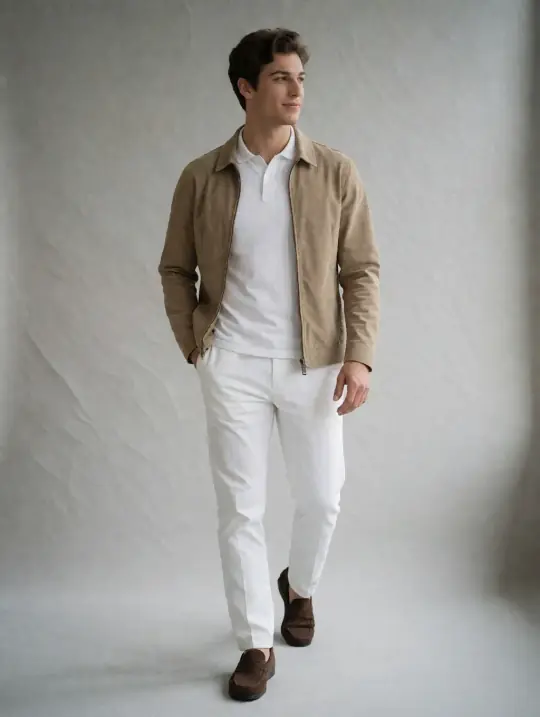 Matteo, an A Pose Studio AI model: Italian, mid 20s, athletic