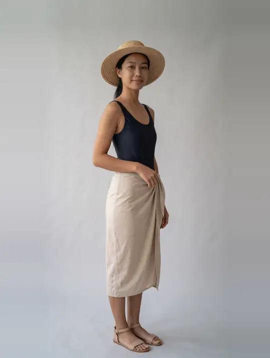 Maya, an A Pose Studio AI model: Filipina, late 20s, petite