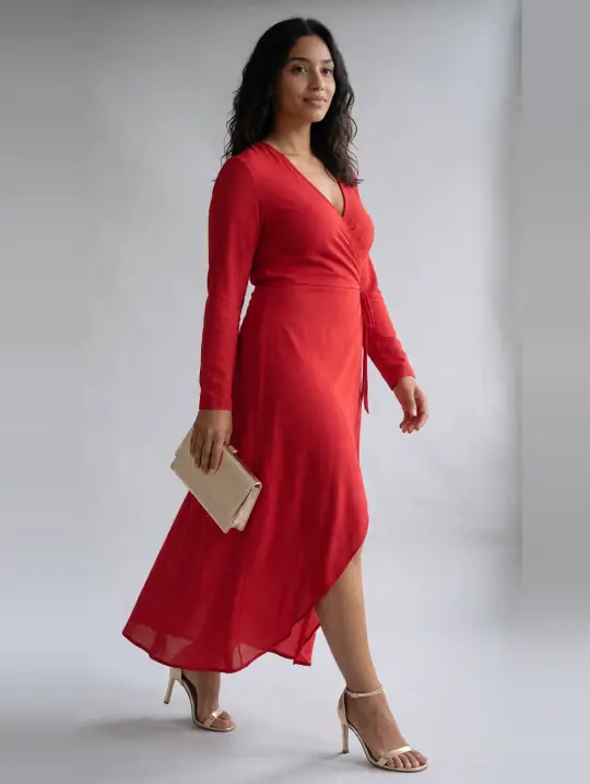 Sofia, an A Pose Studio AI model: Mexican, about 30, curvy