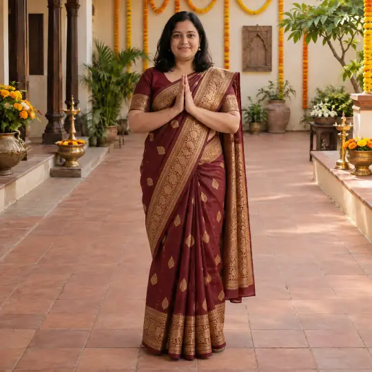 Kavya, plus size, Marigold Festive Set